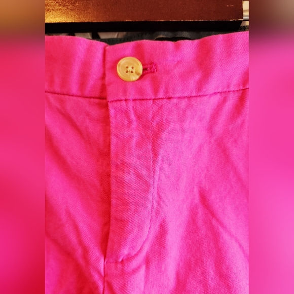 BANANA REPUBLICA HAMPTOM FIT HOT PINK CROPPED PANTS WOMENS SZ 6 petite - Picture 9 of 11